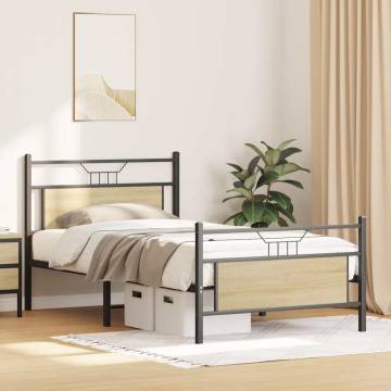 Sonoma Oak Bed Frame 107x203 cm - Durable & Stylish