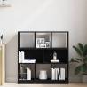 Stylish Black Oak Book Cabinet - 97.5x29.5x100 cm | Hipo Market