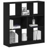 Stylish Black Oak Book Cabinet - 97.5x29.5x100 cm | Hipo Market