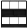 Stylish Black Oak Book Cabinet - 97.5x29.5x100 cm | Hipo Market