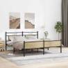 Sonoma Oak Metal Bed Frame 180x200 cm Super King - HipoMarket