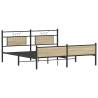 Sonoma Oak Metal Bed Frame 180x200 cm Super King - HipoMarket