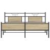 Sonoma Oak Metal Bed Frame 180x200 cm Super King - HipoMarket