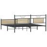 Sonoma Oak Metal Bed Frame 180x200 cm Super King - HipoMarket