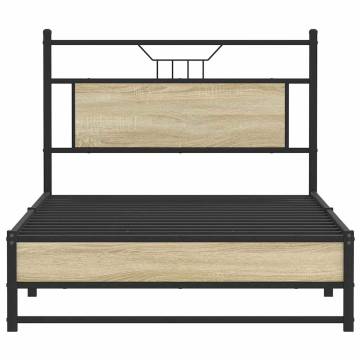 Sonoma Oak Bed Frame 100x200 cm - Durable & Stylish