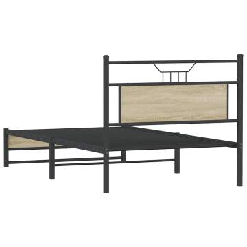 Sonoma Oak Bed Frame 100x200 cm - Durable & Stylish