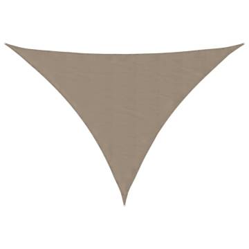 Sunshade Sail Oxford Fabric Triangular 5x5x6m - Taupe