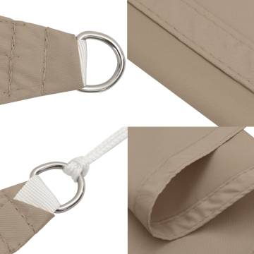 Sunshade Sail Oxford Fabric Triangular 5x5x6m - Taupe