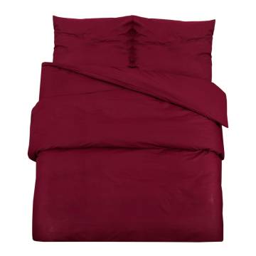 Bordeaux Duvet Cover Set 135x200 cm - Lightweight Microfiber