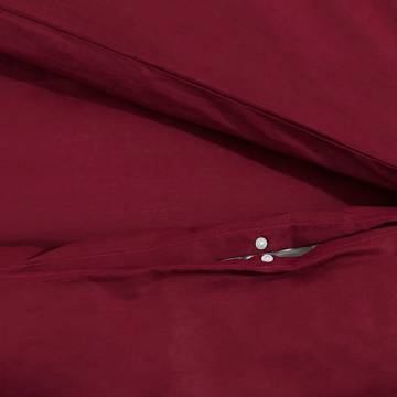 Duvet Cover Set Bordeaux 140x200 cm - Soft & Elegant