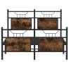 Smoked Oak Bed Frame 120x200 cm - Stylish & Durable Design