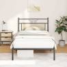  Bed Frame without Mattress Sonoma Oak 100x190 cm Engineered Wood Colour sonoma oak Size 100 x 190 cm Model with headboard 