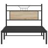 Sonoma Oak Bed Frame 100x190 cm - Durable Engineered Wood