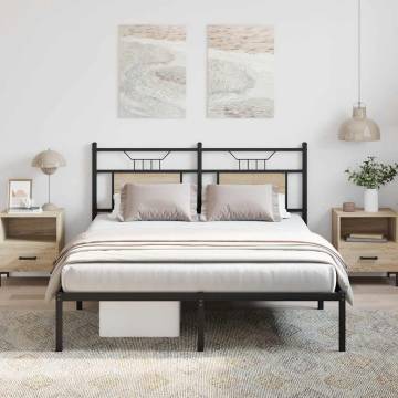 Sonoma Oak Bed Frame 140x190 cm - Stylish & Durable Design