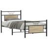  Bed Frame without Mattress Sonoma Oak 90x190 cm Single Engineered Wood Colour sonoma oak Size 90 x 190 cm Model with headboard & footboard 