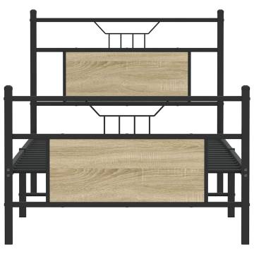 Sonoma Oak Single Bed Frame 90x190 cm | HipoMarket