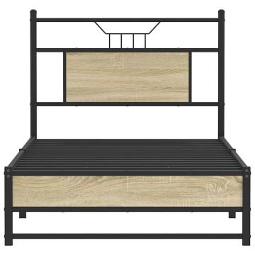 Sonoma Oak Bed Frame 80x200 cm | Durable and Stylish Design