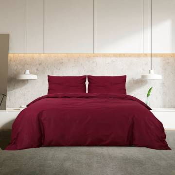 Duvet Cover Set Bordeaux 140x200 cm - Lightweight Microfiber