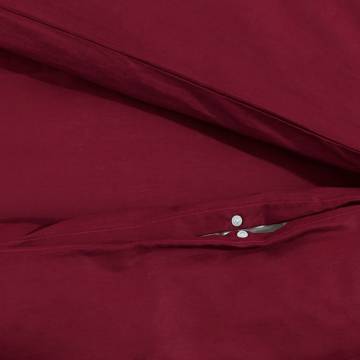 Duvet Cover Set Bordeaux 140x200 cm - Lightweight Microfiber