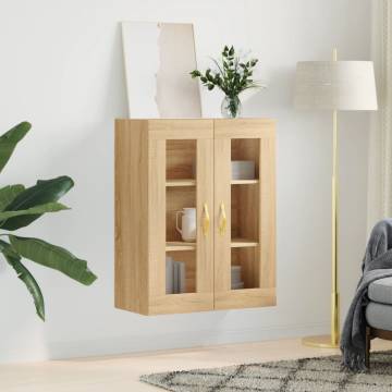 Wall Mounted Cabinet Sonoma Oak - Elegant Storage Solution