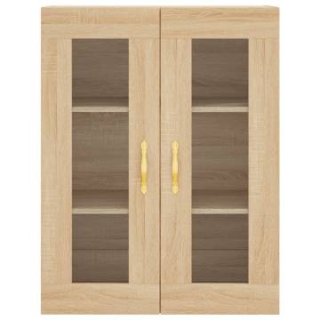 Wall Mounted Cabinet Sonoma Oak - Elegant Storage Solution