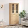  Highboard Sonoma Oak 69.5x34x180 cm Engineered Wood Colour sonoma oak Quantity in Package 1 Model 2 doors 2 drawers 