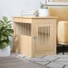  Dog Crate Furniture Sonoma Oak 55x80x68 cm Engineered Wood Colour sonoma oak Size 55 x 80 x 68 cm 