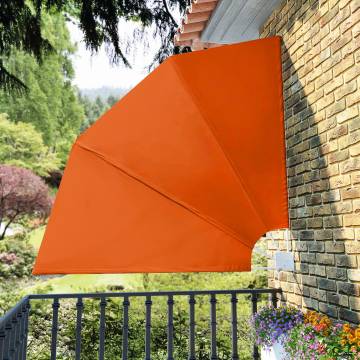 Terracotta Collapsible Balcony Side Awning 210x210 cm