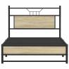 Sonoma Oak Bed Frame 100x190 cm - Durable & Stylish Design