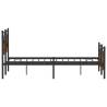 Smoked Oak Bed Frame 140x200 cm - Durable & Stylish