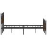 Smoked Oak Bed Frame (137x190 cm) - Stylish & Durable Design