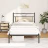  Bed Frame without Mattress Sonoma Oak 107x203 cm Engineered Wood Colour sonoma oak Size 107 x 203 cm Model with headboard 