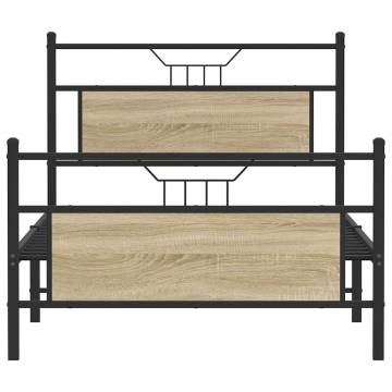 Sonoma Oak Bed Frame 100x200 cm - Stylish & Durable Design