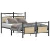  Bed Frame without Mattress Sonoma Oak 120x190 cm Small Double Engineered Wood Colour sonoma oak Size 120 x 190 cm Model with headboard & footboard 