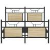 Sonoma Oak Bed Frame 120x190 cm - Elegant Small Double Design