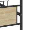 Sonoma Oak Bed Frame 120x190 cm - Elegant Small Double Design