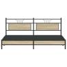 Metal Bed Frame without Mattress - Sonoma Oak 193x203 cm