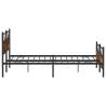 Metal Bed Frame Smoked Oak 200x200 cm - Stylish & Durable