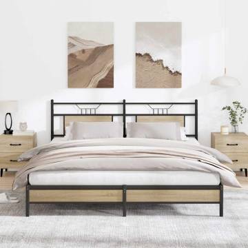 Sonoma Oak Bed Frame without Mattress - 183x213 cm | HipoMarket