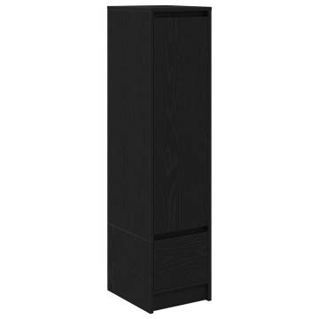 Stylish Highboard Black Oak - Durable Storage Solution