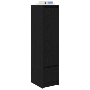 Stylish Highboard Black Oak - Durable Storage Solution