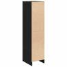 Stylish Highboard Black Oak - Durable Storage Solution