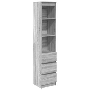 Highboard Grey Sonoma - Stylish Storage Solution | HipoMarket