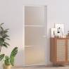 Interior Door 83x201.5 cm White Matt Glass and Aluminium Colour white and frost Size 83 x 201.5 cm Quantity in Package 1 Model 2 horizontal bars 