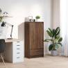 Brown Oak Cabinet with Drawer - 55.5x34x119.5 cm | HipoMarket