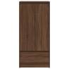 Brown Oak Cabinet with Drawer - 55.5x34x119.5 cm | HipoMarket