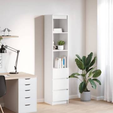 Highboard White 37.5x35x180 cm - Stylish Storage Solution