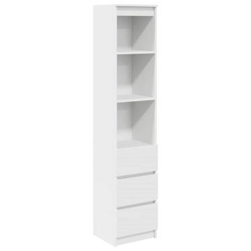 Highboard White 37.5x35x180 cm - Stylish Storage Solution