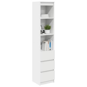 Highboard White 37.5x35x180 cm - Stylish Storage Solution