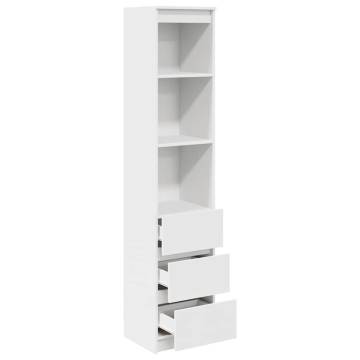 Highboard White 37.5x35x180 cm - Stylish Storage Solution